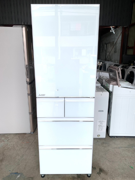 三菱 MITSUBISHI 5ドア冷蔵庫 MR-B46G-W 2022年製 455L 右開き - 家電 