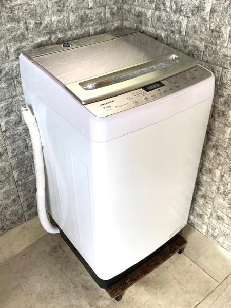 Hisense（ハイセンス） 全自動洗濯機 HW-DG75A 2020年製 洗濯7.5kg 