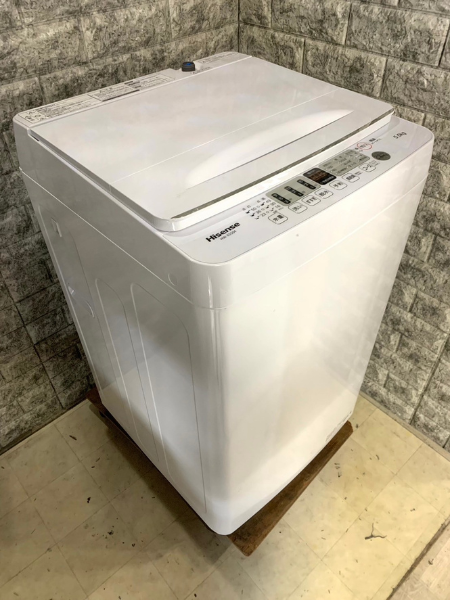 埼玉 さいたま市 出張買取 洗濯機 ハイセンス 2022年製 【HW-E5504 