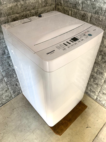 京都 八幡市 出張買取 ハイセンス 洗濯機 2020年製 【HW-E4503 