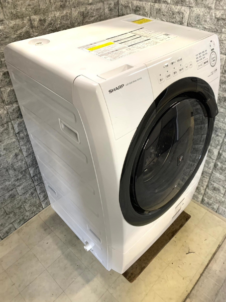 出張買取】東京都 ドラム式洗濯乾燥機 シャープ ES-S7G-WL 2022年製 