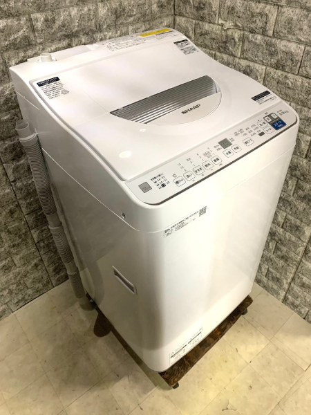岐阜 可児市 出張買取 シャープ 洗濯乾燥機 2020年製 ES-T5E8-KW 