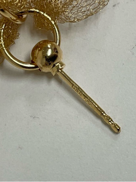 兵庫 加古川市 ウノアエレ K18 メッシュピアス 買取｜5.40g 箱あり - 4