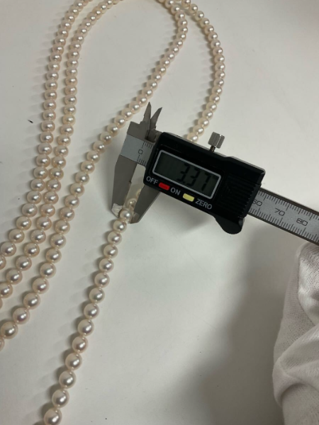 愛知 蟹江町 真珠 ロングネックレス 出張買取｜silver刻印 ケース付 - 2