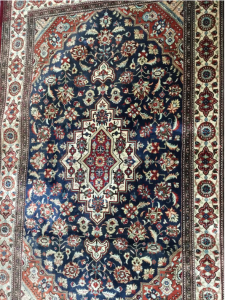 愛知 大府市でイラン製 ペルシャ絨毯の出張買取｜ラグ 花柄 121×77cm - 3