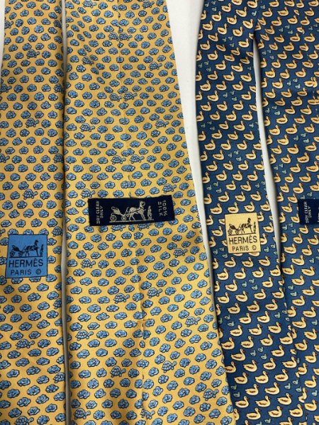HERMES エルメスのネクタイ・アニマル柄を出張買取｜シルク 東京 杉並区 - 3