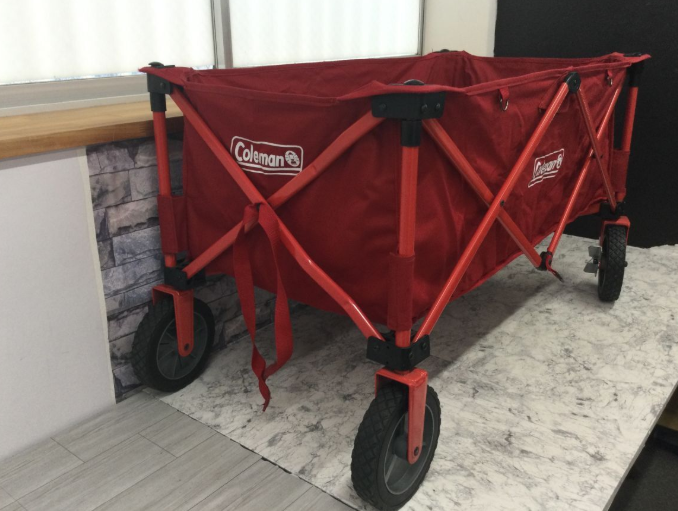 【買取実績】大阪府茨木市 Coleman（コールマン）アウトドアワゴン キャリーワゴン 2000021989 レッド - 3