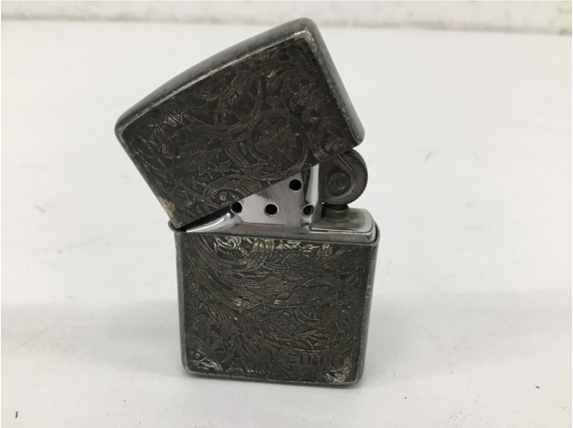 【買取実績】『ZIPPO ジッポライター FOR BEST RESULTS Ⅶ シルバー 彫刻デザイン』をお買取しました！ - 2