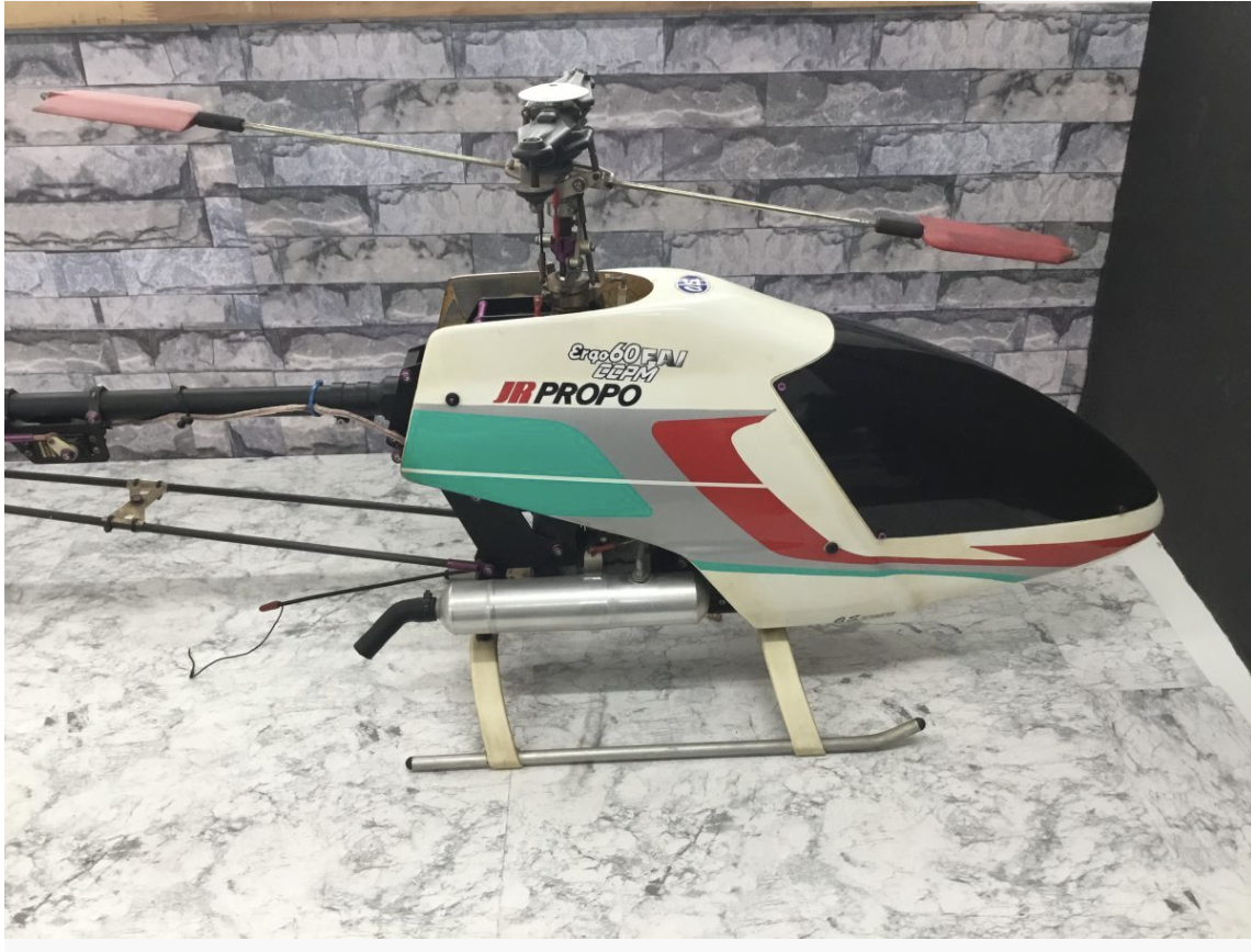 【中古買取実績】JR PROPO ラジコンヘリ ergo60 FAI CCPM 全長146cm コントローラー付き MAX 66 ADT送信機 - 2
