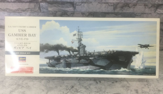 【買取実績】大阪府交野市 Hasegawa（ハセガワ）1/350 ガンビアベイ アメリカ海軍 護衛空母 CVE-73 未組立品 初回特典付き - 2