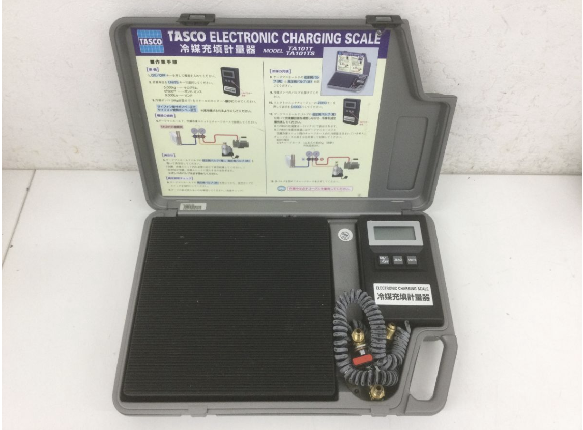 【買取実績】【通電確認済み】TASCO タスコ TA101T/TA101TS 冷媒充填計量器 高精度エレクトロニックチャージャー 取扱説明書・元箱付き - 2