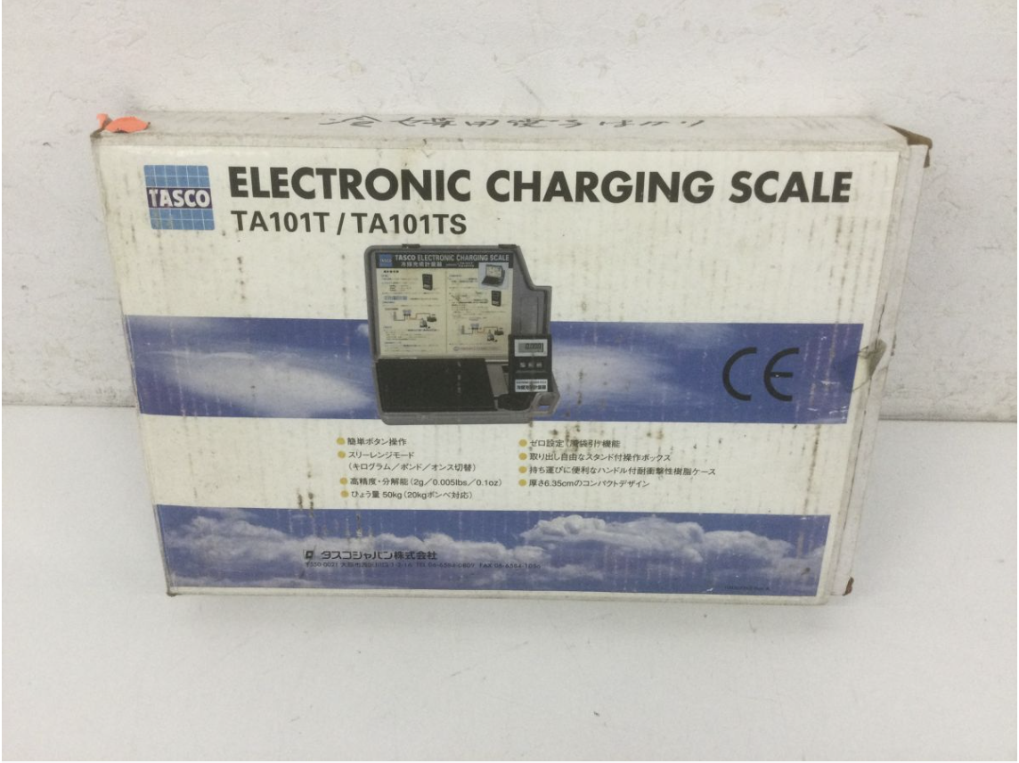 【買取実績】【通電確認済み】TASCO タスコ TA101T/TA101TS 冷媒充填計量器 高精度エレクトロニックチャージャー 取扱説明書・元箱付き - 4