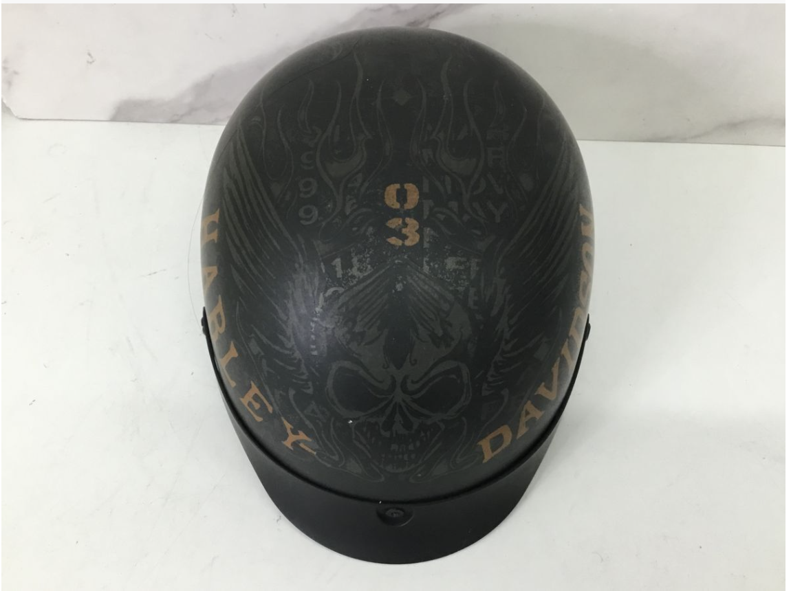 【買取実績】HARLEY-DAVIDSON ハーレーダビッドソン HD-J02 DOT ハーフヘルメット ULTRA LIGHT Lサイズ 59-60cm No.128 ブラック 2016年製 - 3