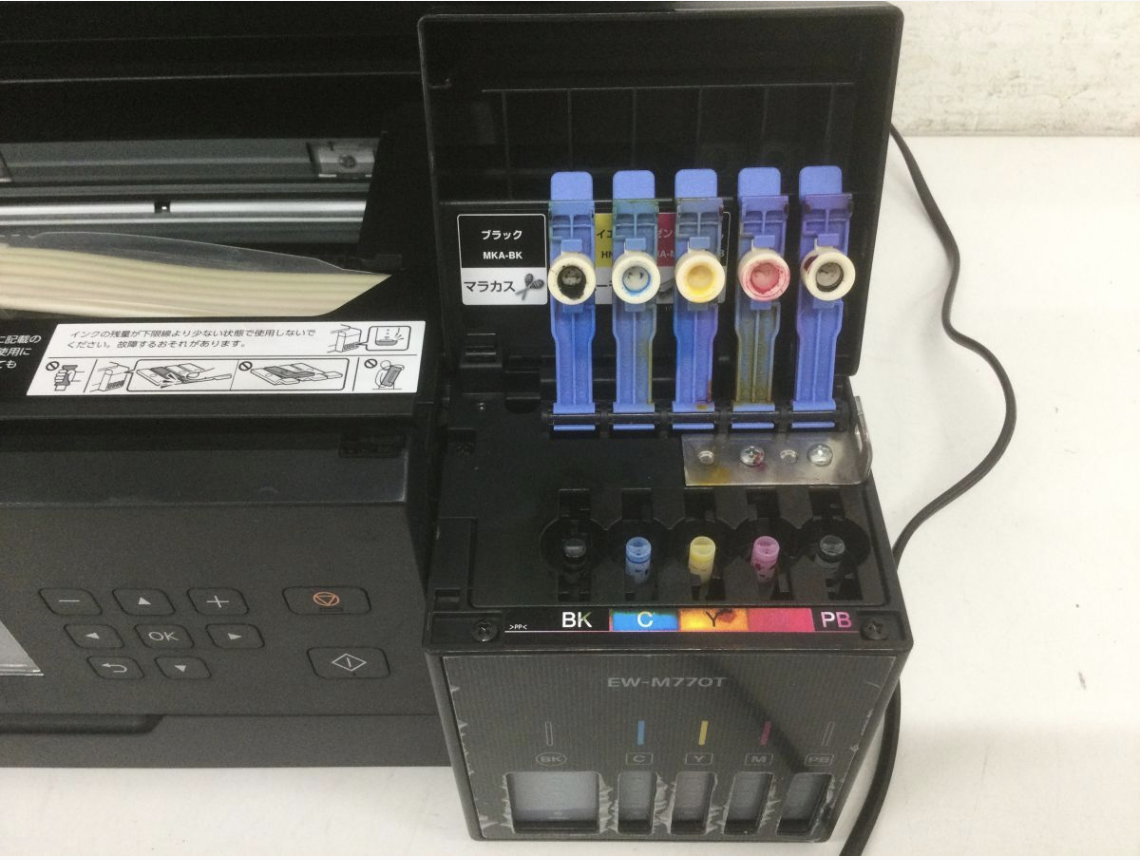 【買取実績】EPSON エプソン EW-M770T インクジェットプリンター / エコタンク搭載モデル / ブラック 2017年製 - 4