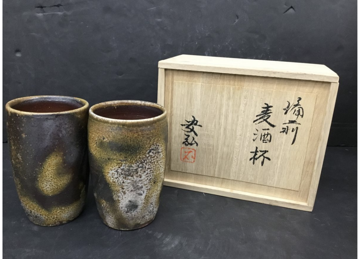 【買取実績】織部皿 大道作 大皿 / 湯呑 / 卵白釉湯呑 / 四季草花 ゆのみ / ぐい呑・酒杯・九谷焼 他 - 3
