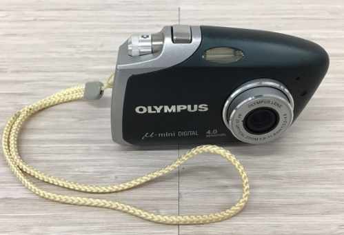 【買取実績】東京都清瀬市 OLYMPUS（オリンパス）μ-mini DIGITAL（ミュー・ミニ／4.0MEGAPIXEL／AF／2×ズーム 5.8–11.6mm F3.5–4.9／稼働品） - 2