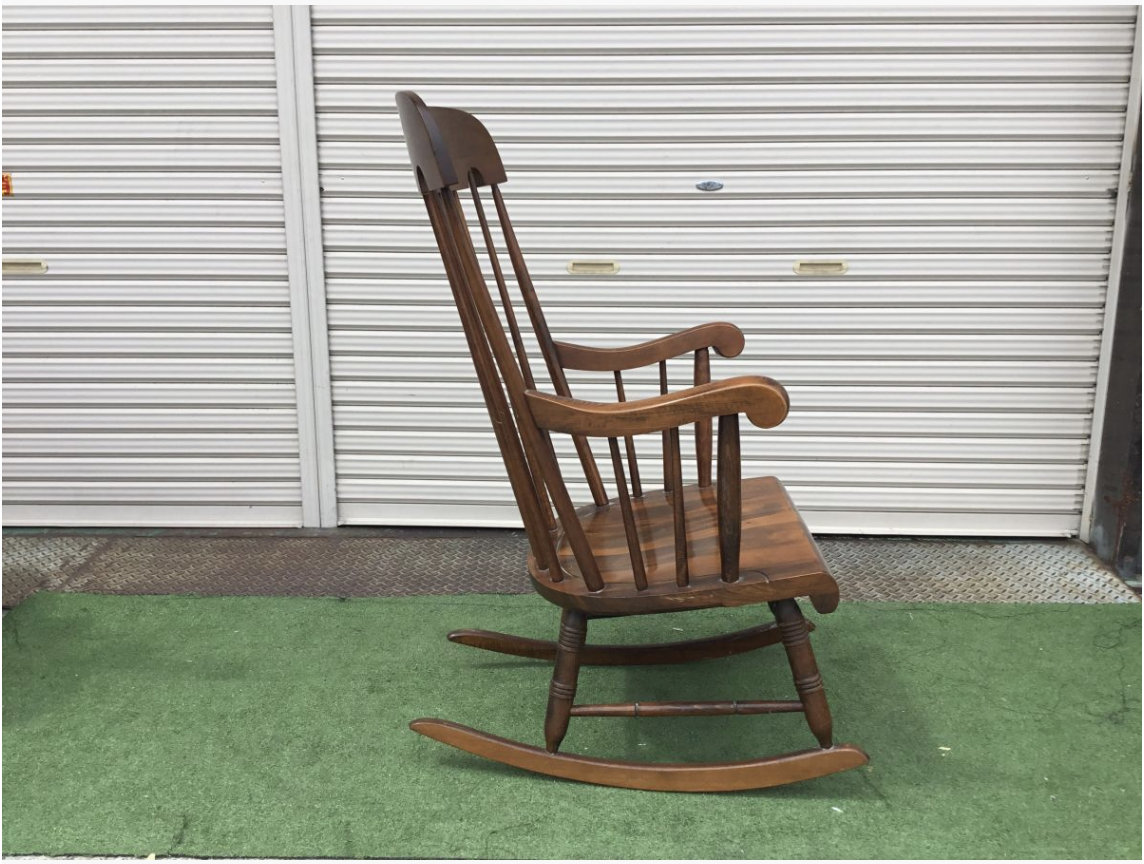 【買取実績】HSK 飛騨産業（キツツキ）穂高シリーズ  ロッキングチェア C-63 / ヴィンテージ / アンティーク / レトロ家具 - 2