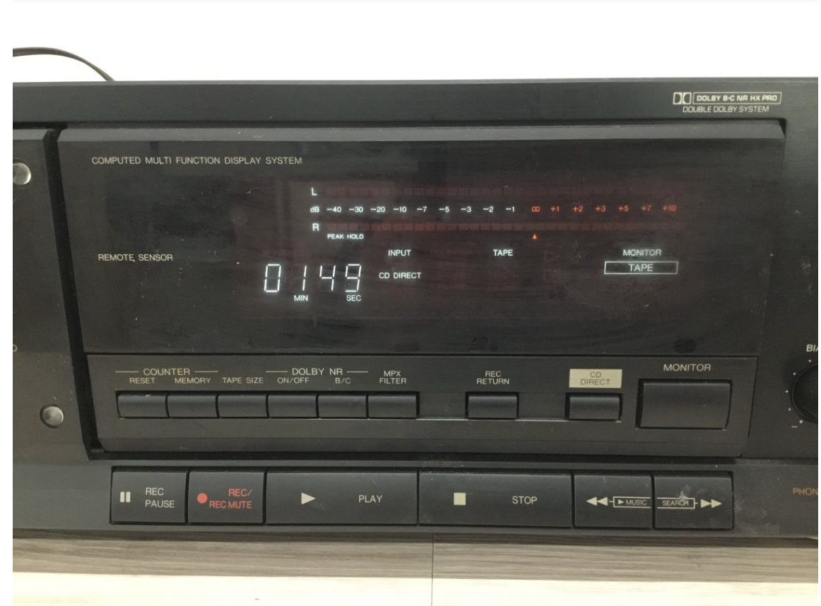 【買取実績】DENON（デノン）カセットテープデッキ DR-70 ブラック  オーディオ機器 / 高音質再生 / コンポーネントデッキ - 2