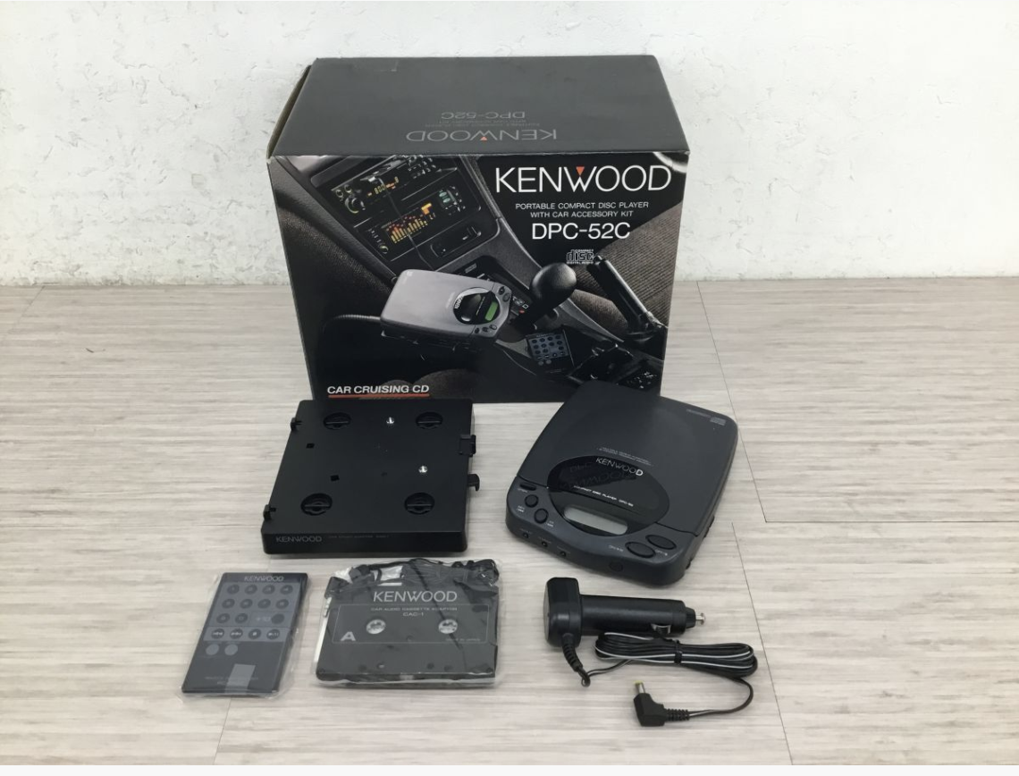 【買取実績】KENWOOD（ケンウッド）CDプレーヤー カセットアダプター DPC-52C ブラック-1