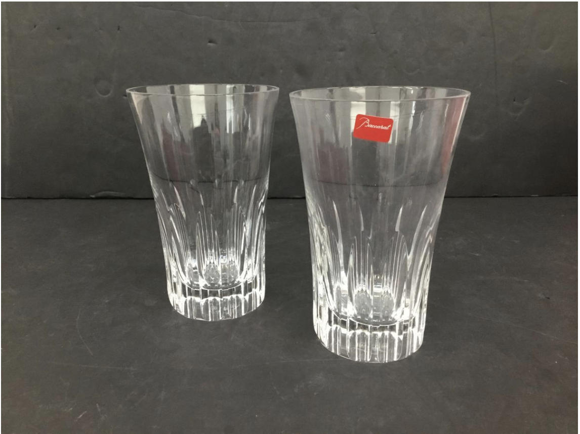 【買取実績】Baccarat（バカラ）クリスタルグラス 2客セット タンブラー ペアグラス 取扱説明書・元箱付き - 2