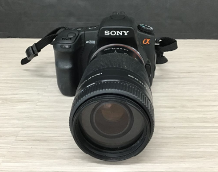【買取実績】東京都三鷹市 SONY（ソニー）デジタル一眼レフカメラ α200（DSLR-A200）＋レンズ 75-300mm（MACRO対応／稼働品） - 2