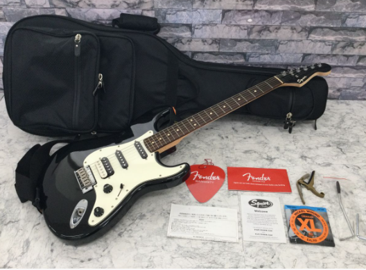 【買取実績】東京都国立市 Squier by Fender（スクワイア バイ フェンダー）Contemporary Stratocaster HSS Black Metallic（音出し確認済／エレキギター）