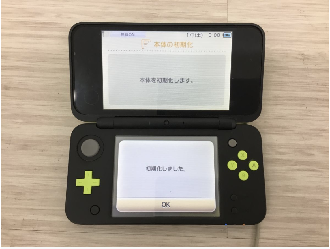 【練馬区 買取実績】【初期化済み】任天堂 New Nintendo 2DS LL JAN-001 ブラック×ライム 充電器付きをお買取しました｜ゲーム機・携帯ゲーム高価買取ならカイトル - 2