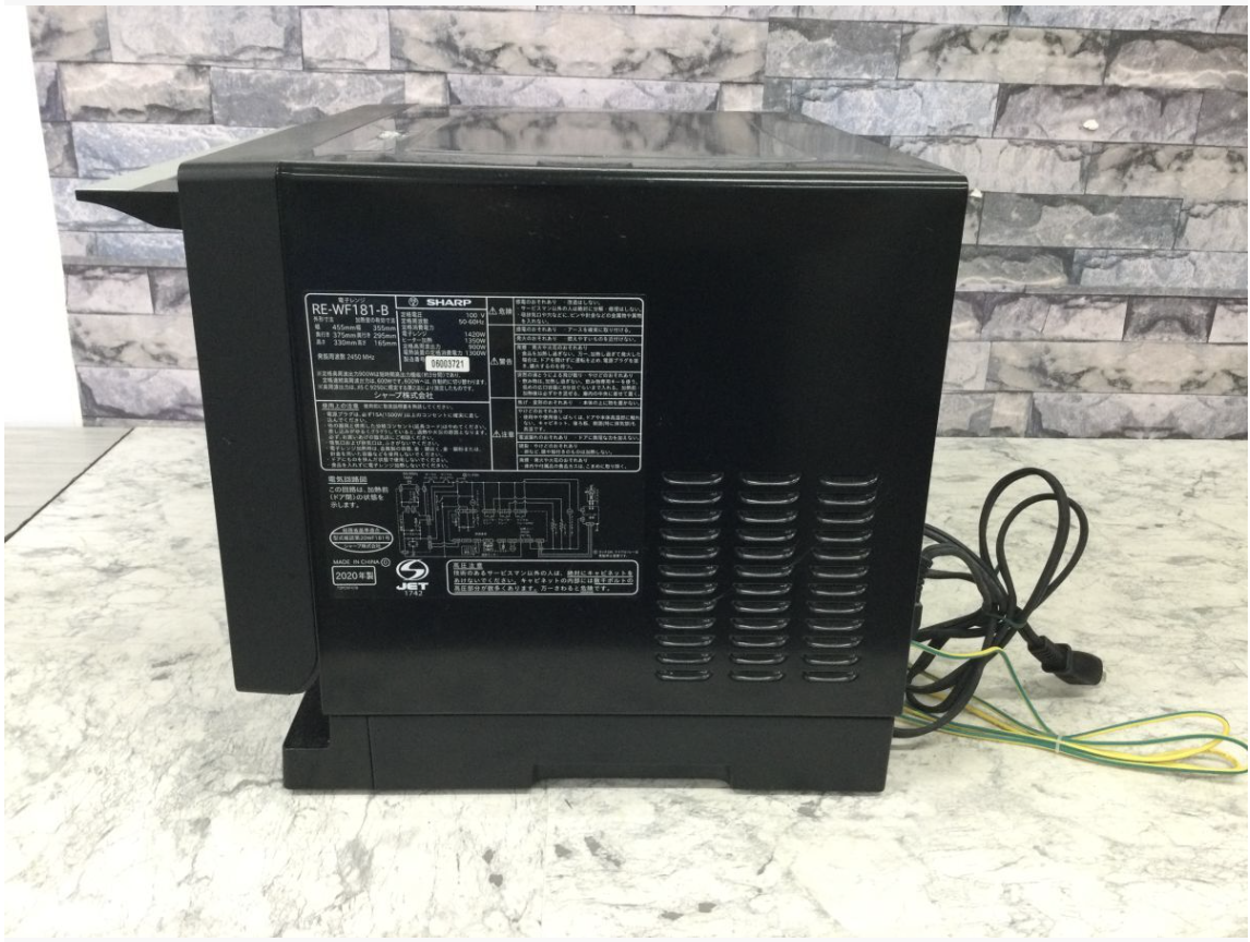 【荒川区 買取実績】SHARP（シャープ）電子レンジ RE-WF181-B 2020年製 オーブンレンジ ブラック 角皿付きをお買取しました｜家電・オーブンレンジ高価買取ならカイトル - 2