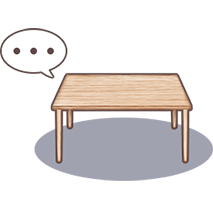 ダイニングテーブル持て余している